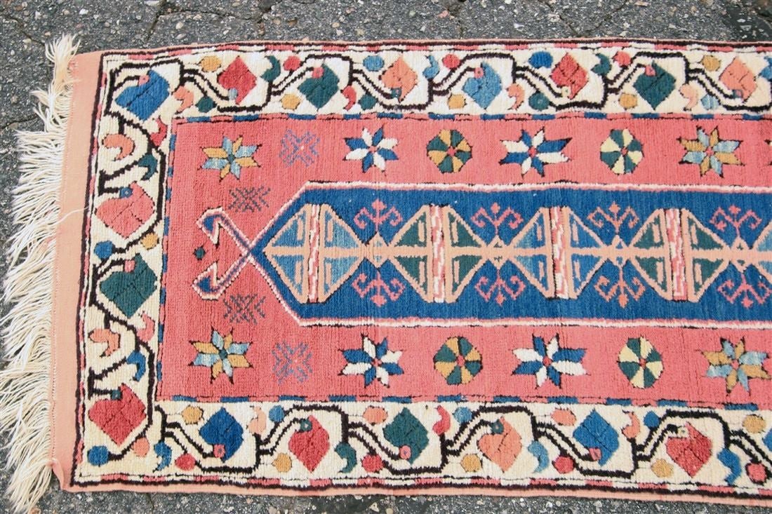 Turkish Wool Runner, c. 1990s - 3