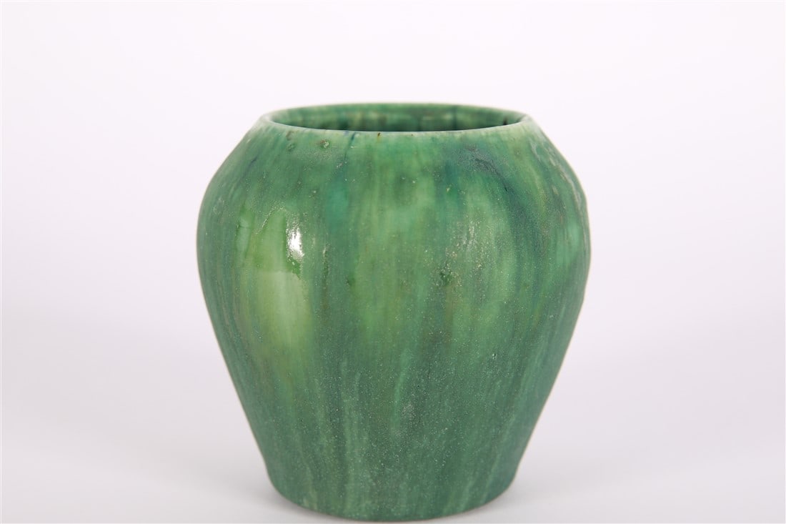 Pewabic, Early Matte Green Vase (1 of 3)
