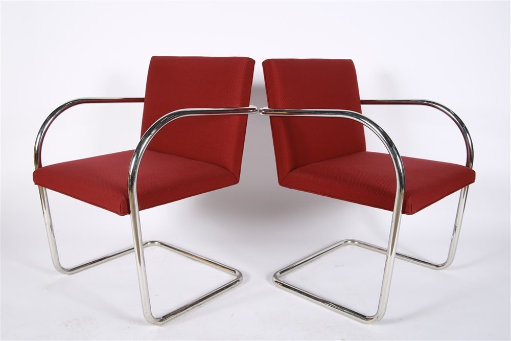 Mies Van Der Rohe for Knoll, Pair of "Brno" Chairs (1 of 4)
