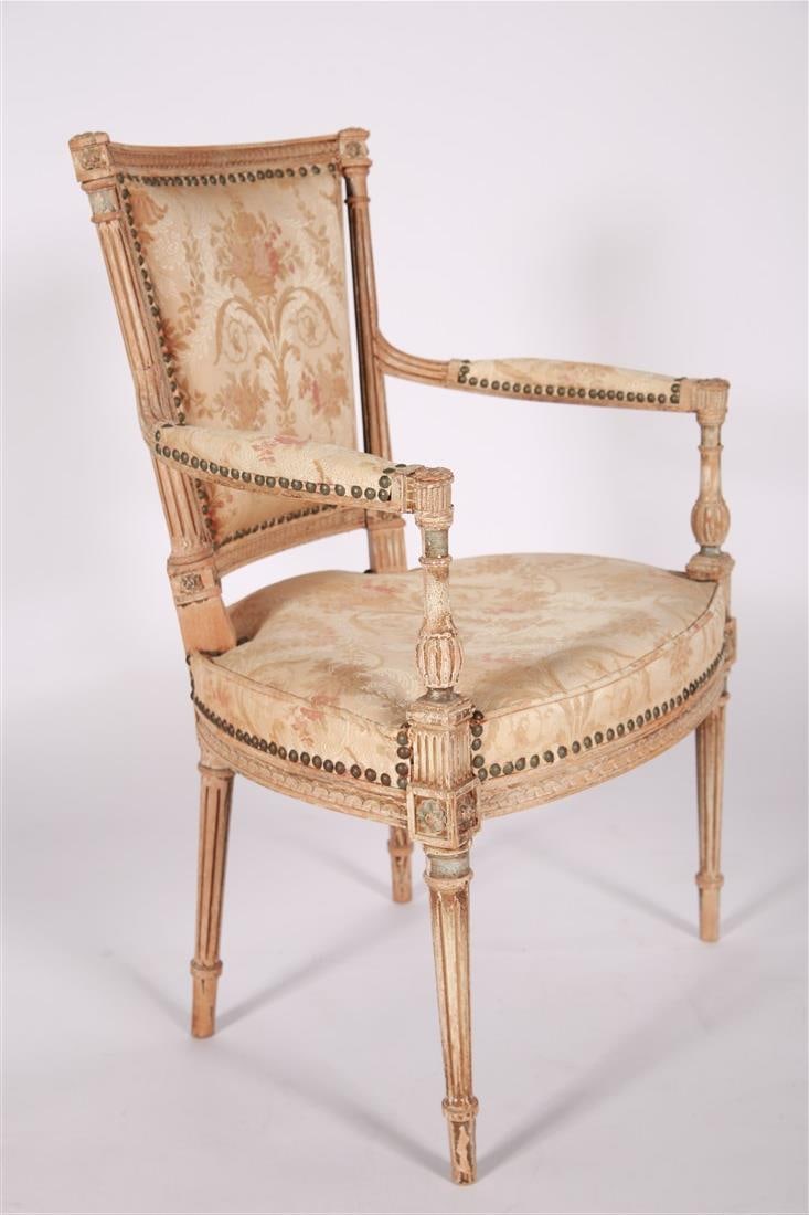 French Louis XVI Style Fauteil Chair (1 of 8)