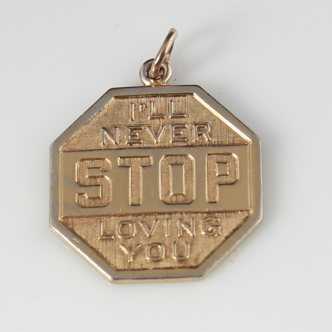 12k Gold Filled "I'll Never Stop Loving You" Charm (1 of 2)