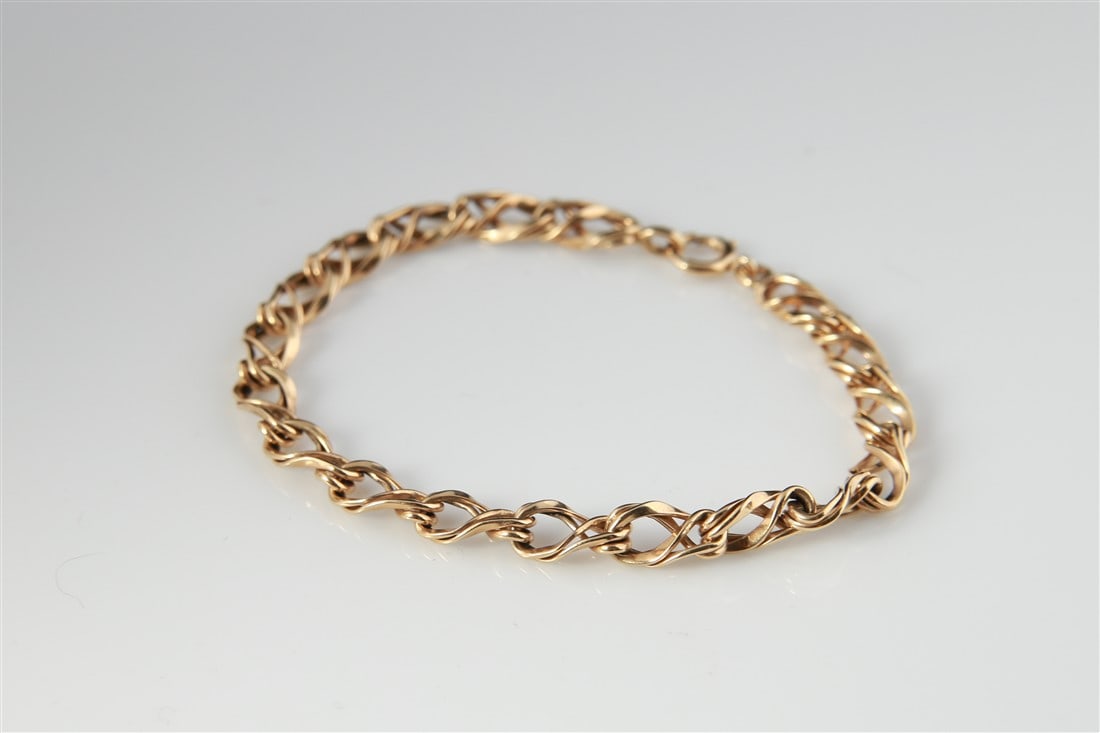 14k Yellow Gold Fancy Link Bracelet (1 of 3)