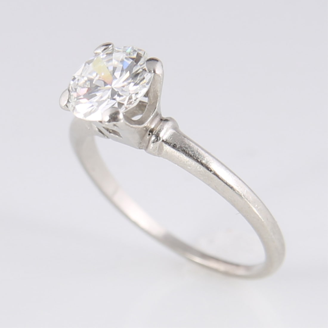 Platinum and Diamond Ladies Solitaire Ring (1 of 8)
