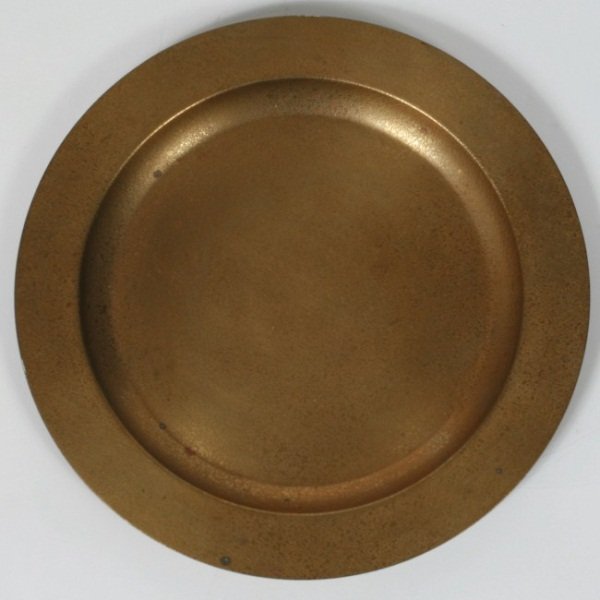 Tiffany Studios Bronze Plate: Tiffany Studios bronze plate. American, early 20th century. Marked and numbered "1750". Diameter 9".