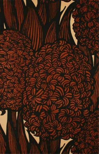 MARIMEKKO Suomi Finland Textile: MARIMEKKO Suomi Finland Textile. Finnish, 1968. Textile affixed to wooden frame. Marked "Anneli Qveflander Design 'Hyosintti' ". 60" x 40".