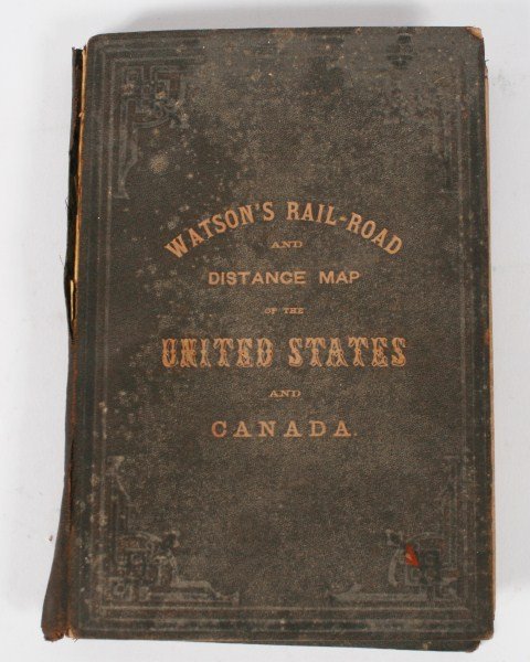 Gaylord Watson, "Watson's New Rail-Road and...": Watson, Gaylord, "Watson's New Rail-Road and Distance Map of the United States and Canada". New York: G. Watson, 1869. Hand colored engraving. Provenance: From the Estate of Stephen Stackpole.