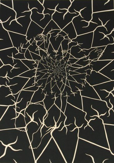 James Surls (B. 1943), “Everybaby”: James Surls (American, born 1943). “Everybaby”. Linocut. Signed “James Surls” and dated “1990” lower right, numbered “10/15” lower left, and titled lower center, all in pencil. Printed