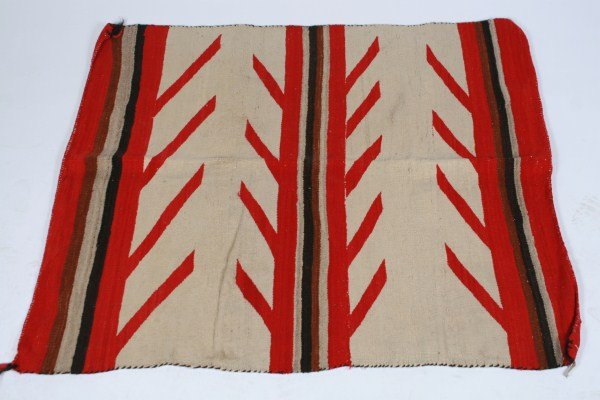 Possibly Navajo Blanket: Possibly Navajo blanket. With tag marked "Gary". 48" x 41 1/2". Provenance: From the Estate of Stephen Stackpole.