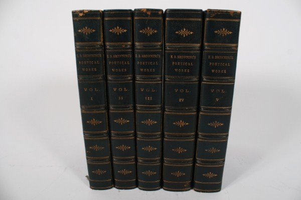 Elizabeth Barrett Browning, ... Poetical Works: Browning, Elizabeth Barrett (1806-1861), Elizabeth Barrett Browning's Poetical Works. New York: Dodd, Mead, and Company, 1884. In eight volumes. Provenance: From the Estate of Stephen Stackpole.