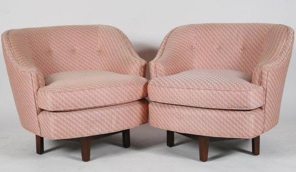 Swivel Lounge Chairs Attrib. to Edward Wormley (1 of 2)