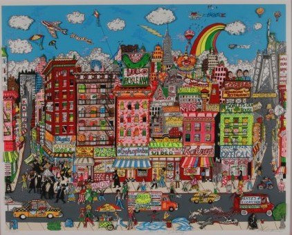 Charles Fazzino (B. 1955), "Dancin' on Delancey" (1 of 5)