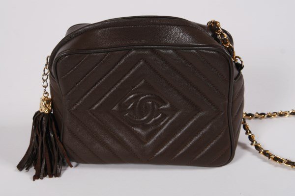 Chanel Brown Lambskin Quilted Shoulder Bag (1 of 1)