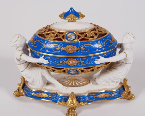 Empire Style Figural Porcelain Centerpiece (1 of 1)