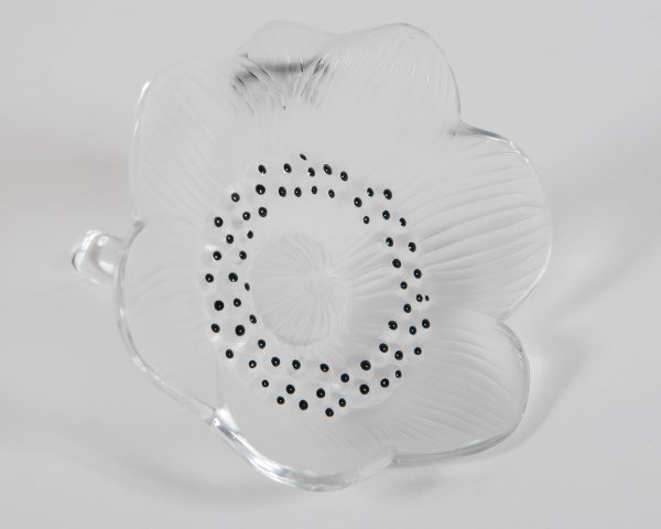 Lalique "Anemone" Crystal Paperweight (1 of 3)