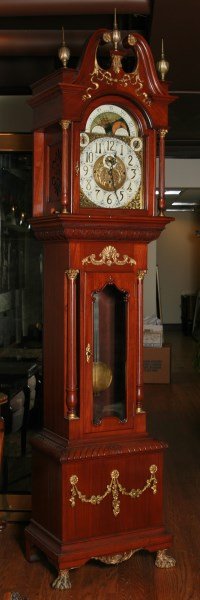 German Mahogany Grandfather Clock (1 of 4)