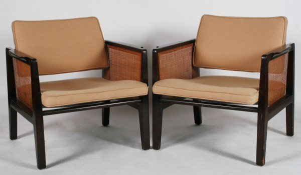 Pair Edward Wormley Armchairs, Model 5513 (1 of 3)