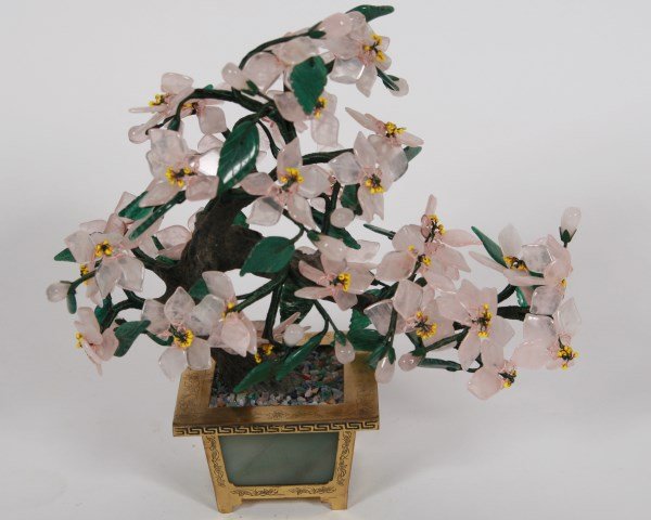 Chinese Carved Hardstone Tree (1 of 1)