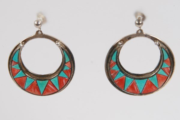 Pair Al Somers Sterling Silver Earrings (1 of 1)