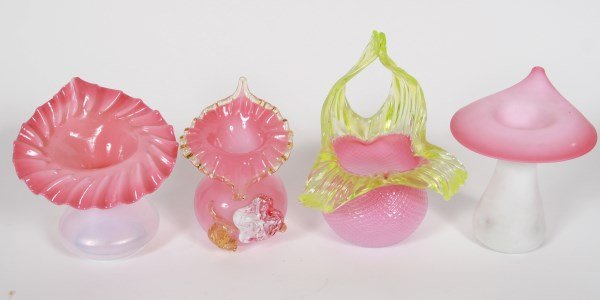 Group of Four Art Glass Vases (1 of 1)