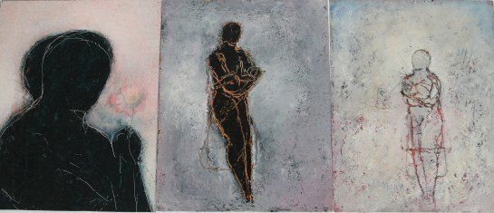 Cindy Kane (B. 1957), Three Acrylic Paintings (1 of 2)