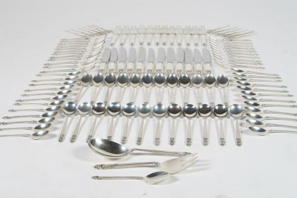 International Sterling Royal Danish Flatware Set (1 of 5)