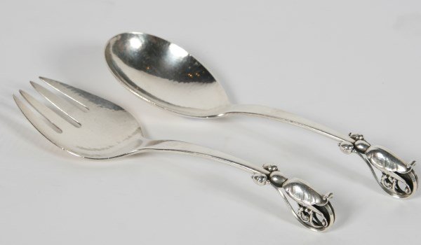 Set of Two Georg Jensen Sterling Serving Pieces (1 of 3)