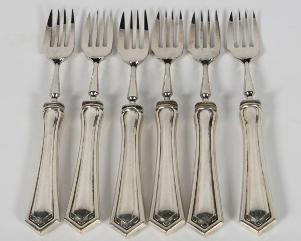 Set of Six Sterling Silver Manufacturing Co. Forks (1 of 1)