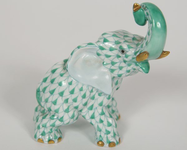 Herend Porcelain Elephant Figurine (1 of 4)