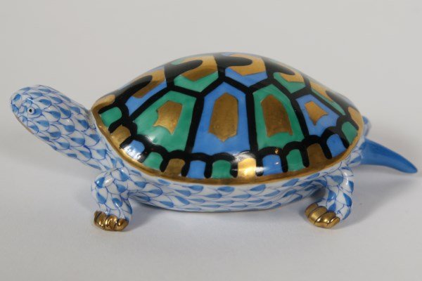 Herend Porcelain Turtle Figurine (1 of 4)