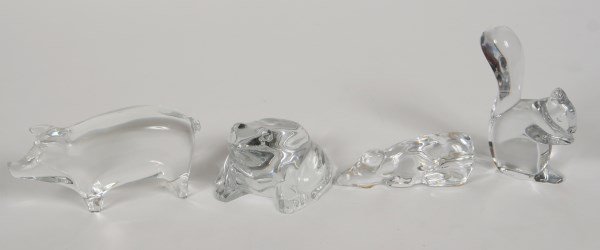 Group of Four Baccarat Crystal Figurines (1 of 2)