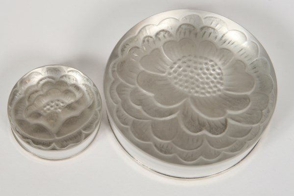Group of Two Lalique Crystal Paperweights (1 of 1)