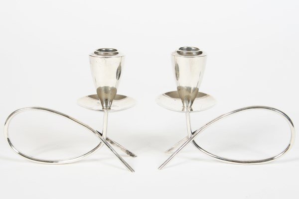 Mexican Sterling Silver Candlestick Holders (1 of 1)