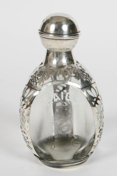 Sterling Silver Overlay Pinch Bottle (1 of 3)