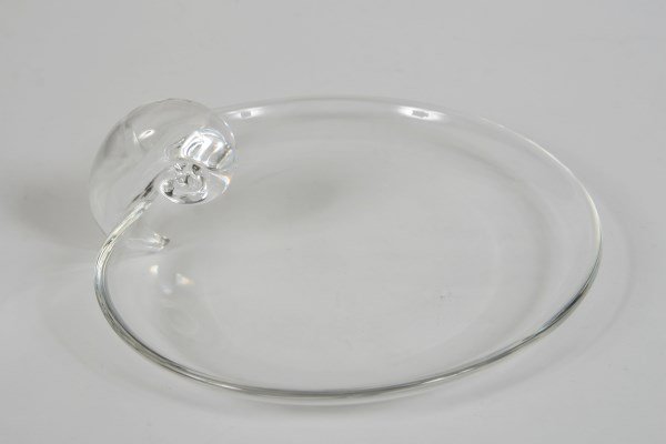Steuben Crystal Scroll Plate, #8025 (1 of 1)