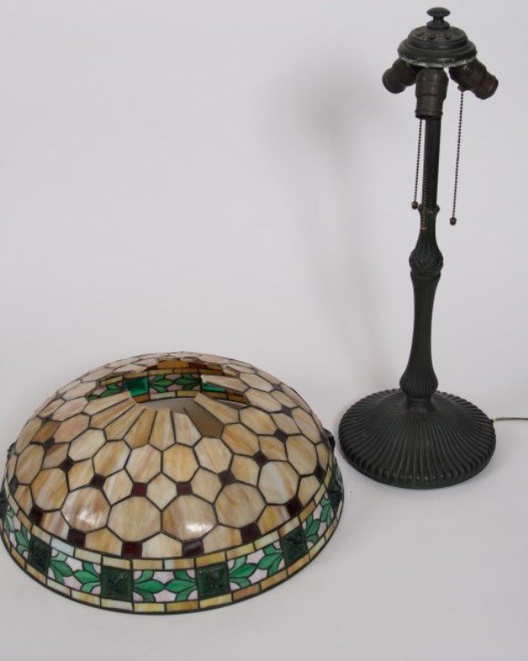 Wilkinson Leaded Glass Table Lamp (1 of 5)