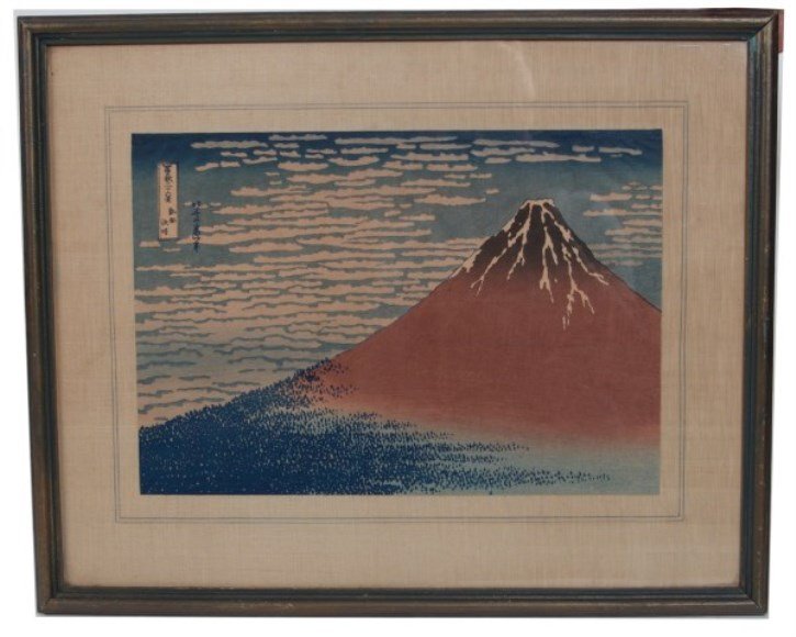 Katsushika Hokusai (1760-1849), "Red Fuji" (1 of 3)