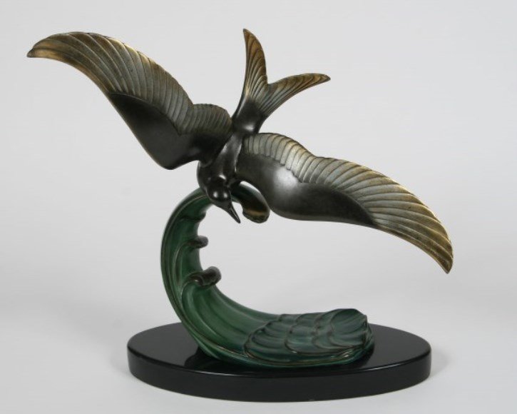 Trebig Art Deco Bronze Sculpture (1 of 3)