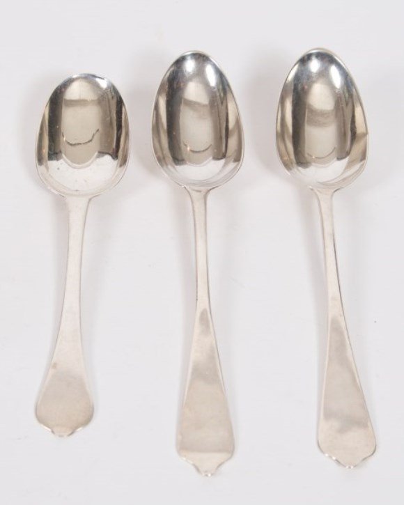 Three Sterling Silver European Spoons (1 of 3)