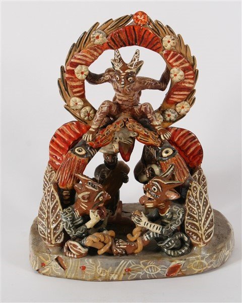 Ocumicho Ceramic Nativity Scene Diorama (1 of 7)