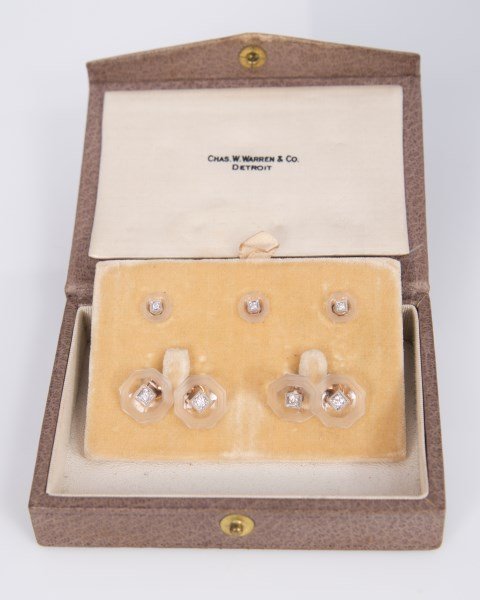 Gent's Five Piece Crystal and Diamond Tuxedo Set (1 of 3)