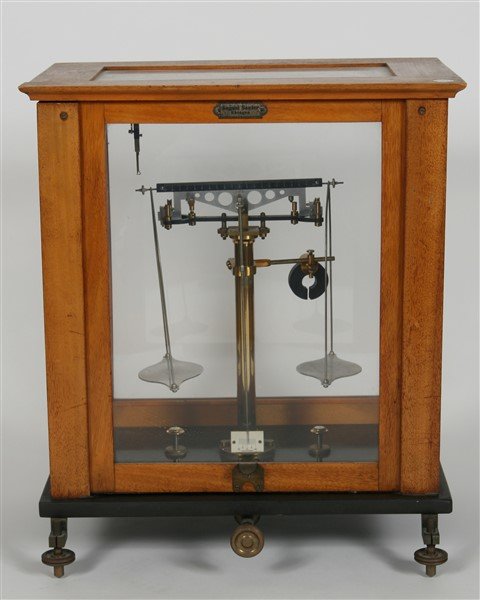 August Sauter Ebingen Apothecary Balance Scale (1 of 3)