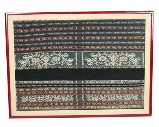 Pair of Framed Savu Textiles (1 of 3)