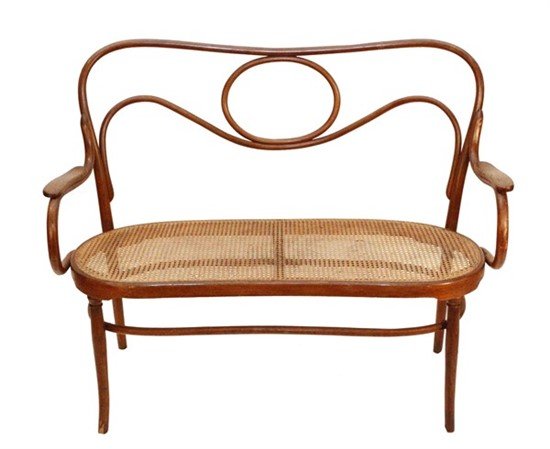 J & J Kohn Bentwood Settee (1 of 1)