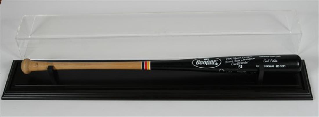 Cecil Fielder Autographed Cooper Pro Stat Bat: Cecil Fielder Autographed Cooper Pro 100 C271 Stat Bat "51 Home Runs".
