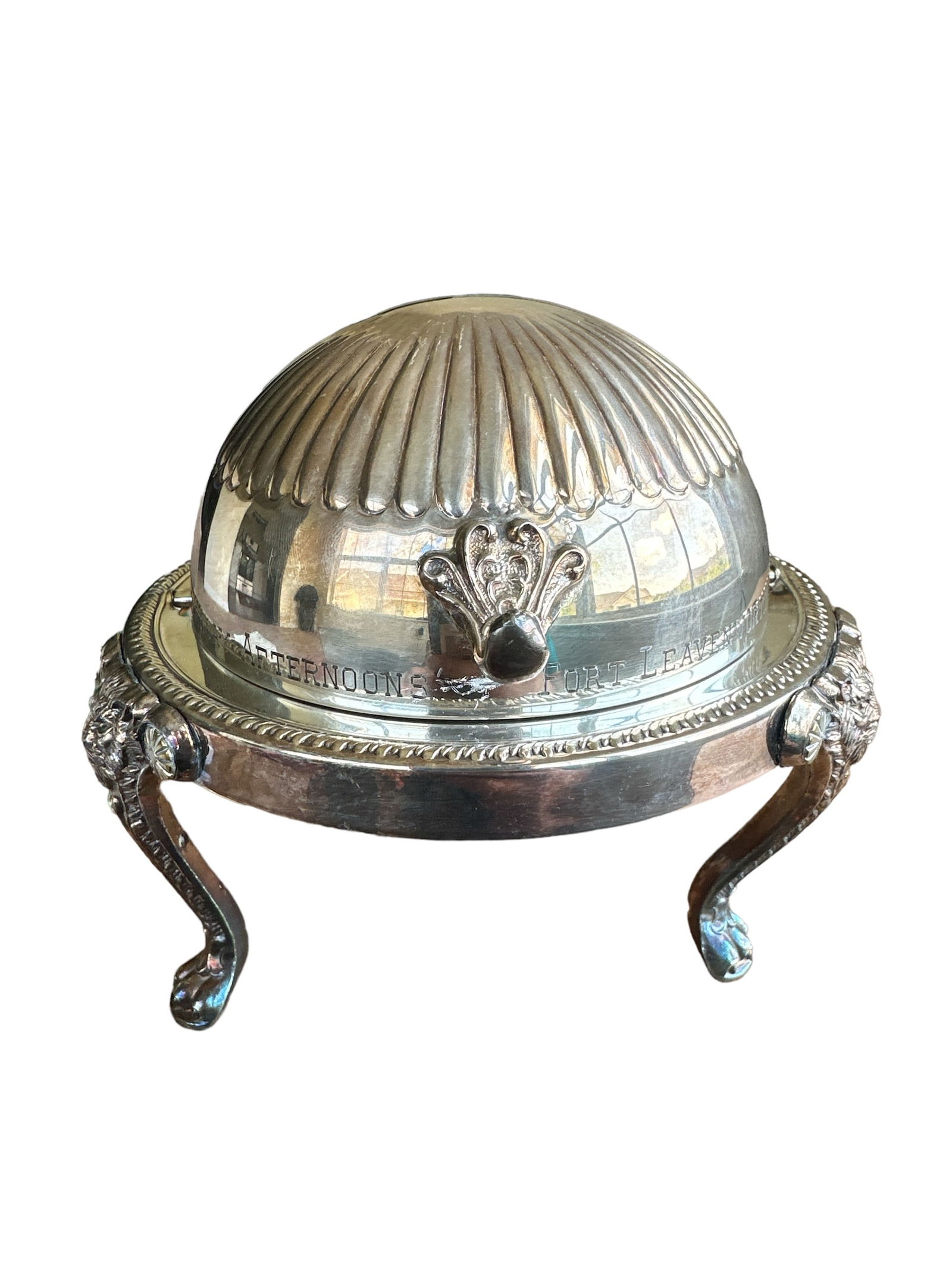 Vintage 1883 F.B. Rogers Silver Co. #273 Roll Top Butter Dish (1 of 4)