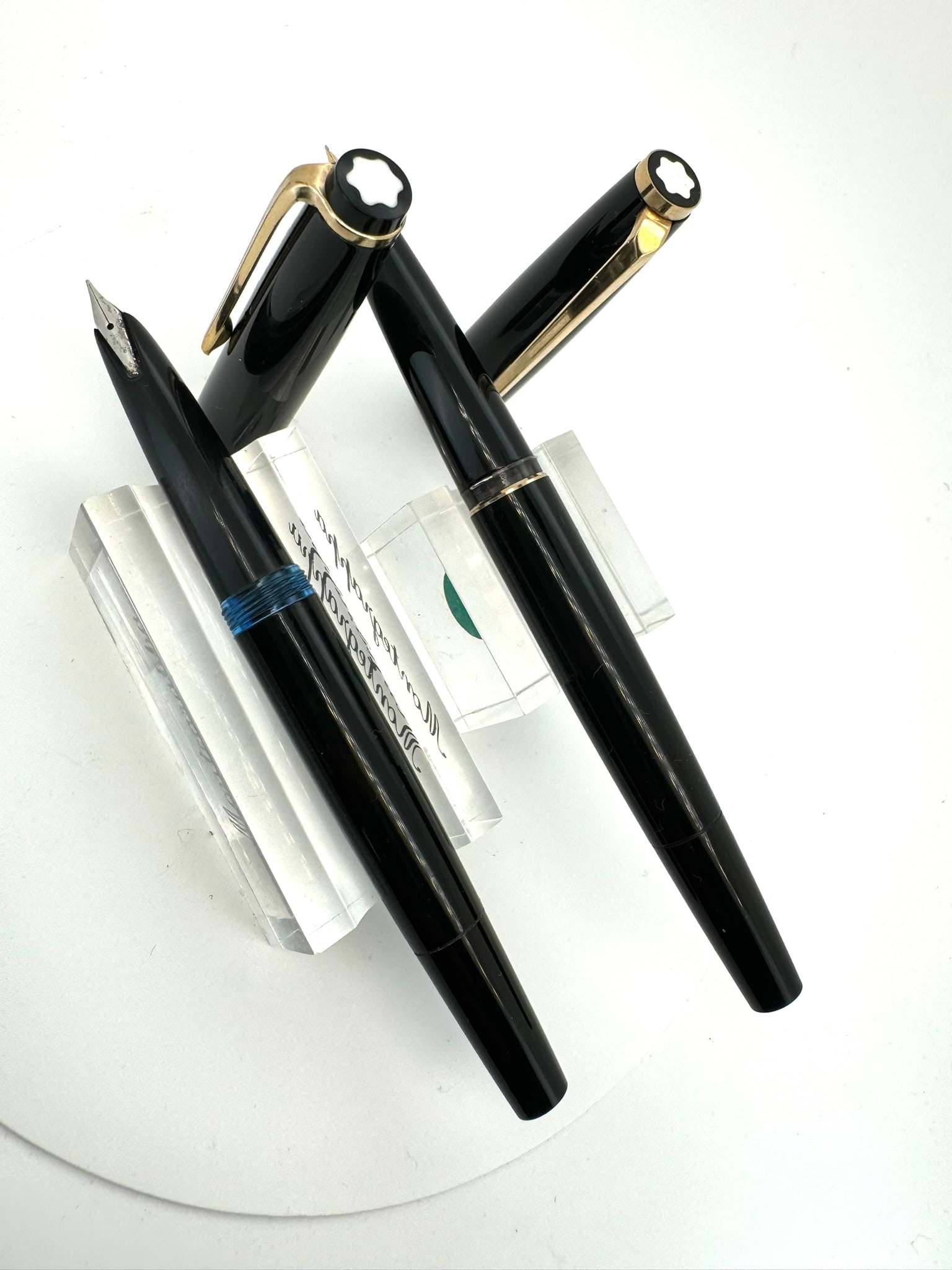 lot of 2 vintage montblanc fountain pens (1 of 3)