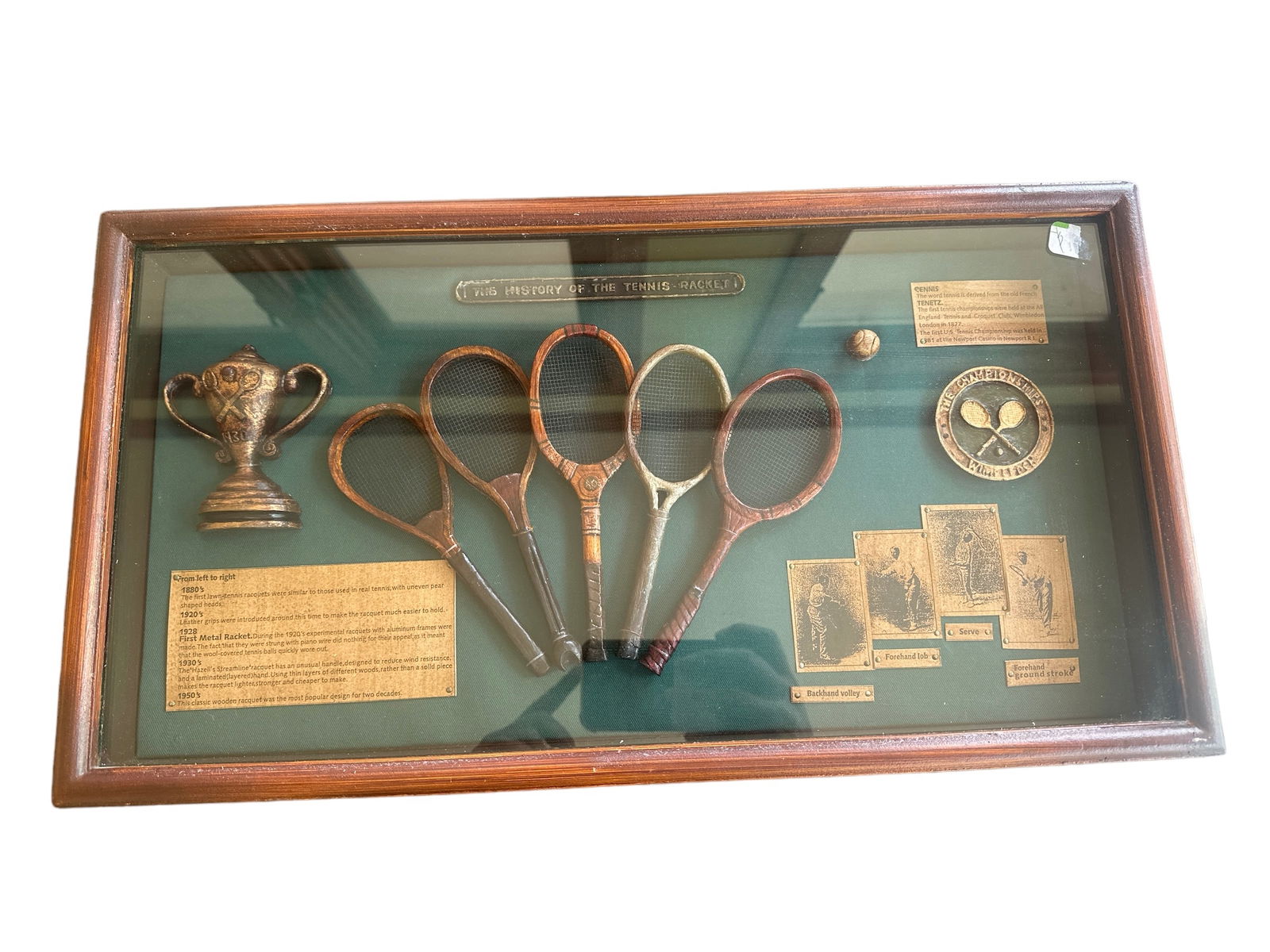 Vintage The History Of The Tennis Racket Display (1 of 6)