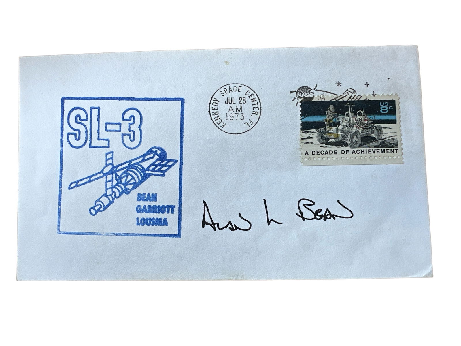 1973 SL-3 Skylab 3 signed cover by Alan Bean (1 of 2)