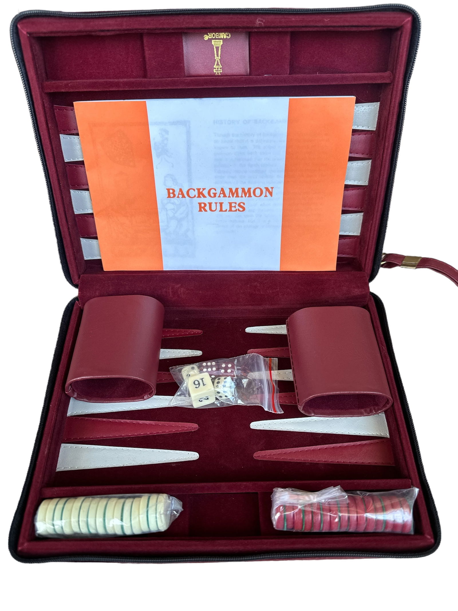 Backgammon game Set of smal Travel Case (1 of 2)