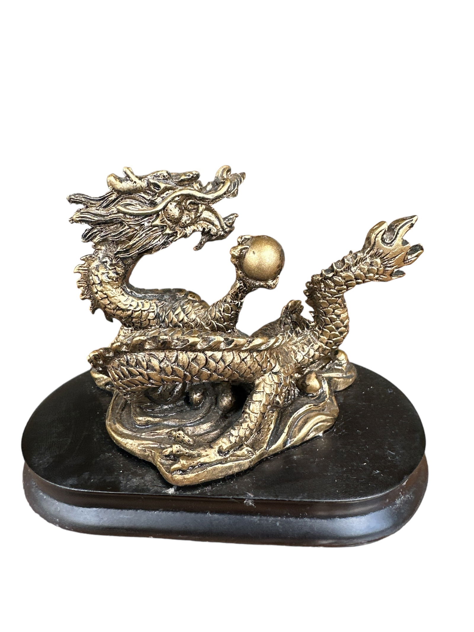 Vintage Brass Dragon Status (1 of 2)